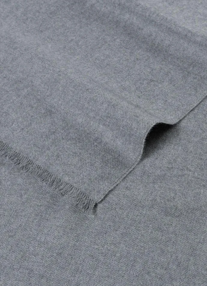 ExtraFine Merino Scarf Mid Grey Melange MenWomen SUNSPEL Hats Scarves and Gloves