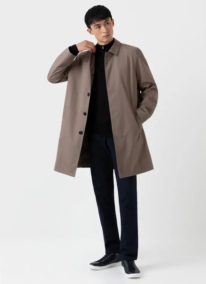 ExtraFine Merino Zip Neck Black Men SUNSPEL Knitwear
