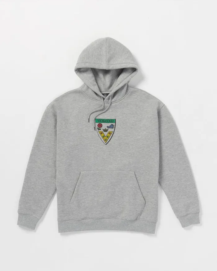 Fergadelic Pullover Hoodie 8211 Heather Grey Mens Volcom Hoodies and Sweatshirts
