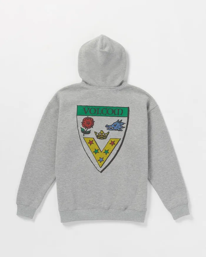Fergadelic Pullover Hoodie 8211 Heather Grey Mens Volcom Hoodies and Sweatshirts