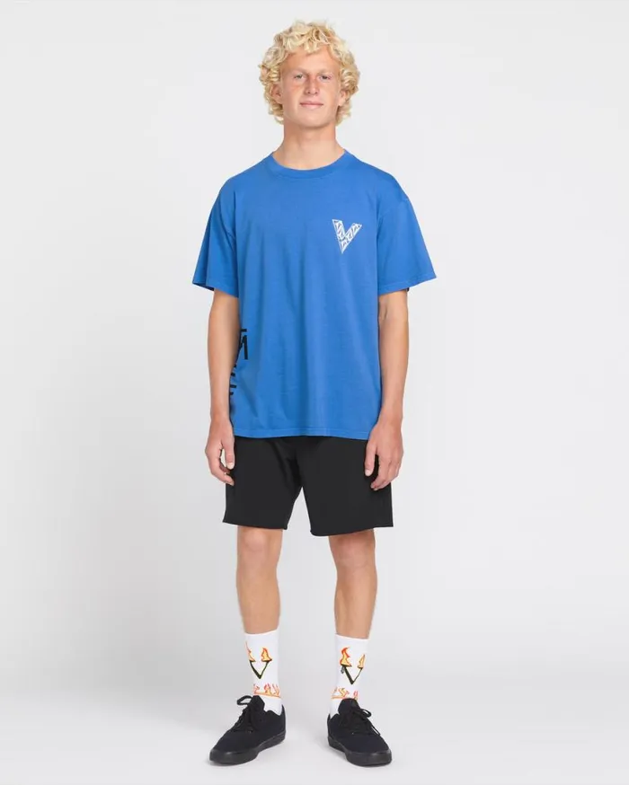 Fergadelic Short Sleeve Tee 8211 Patriot Blue Mens Volcom Tops and Tees