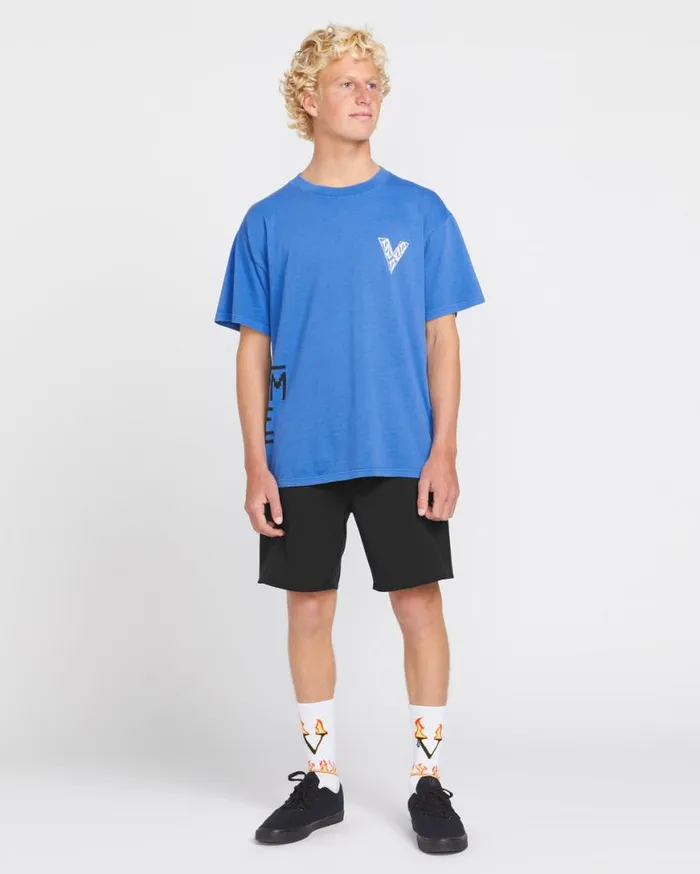 Fergadelic Short Sleeve Tee 8211 Patriot Blue Mens Volcom Tops and Tees