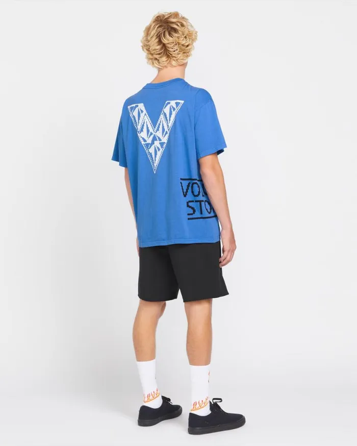 Fergadelic Short Sleeve Tee 8211 Patriot Blue Mens Volcom Tops and Tees
