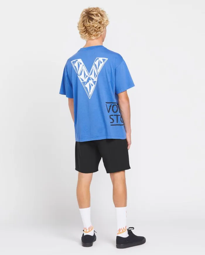 Fergadelic Short Sleeve Tee 8211 Patriot Blue Mens Volcom Tops and Tees