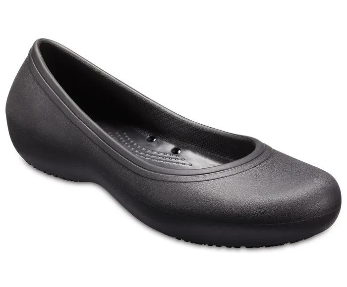 Flats Women Crocs Crocs At Work Flat Black