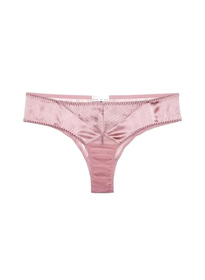 Fleur Du Mal Bridal Top Stitch Bikini Rose Pink 8211 Women