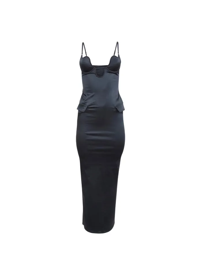 Fleur Du Mal Dresses SeduceU Plunge Dress Black 8211 Women