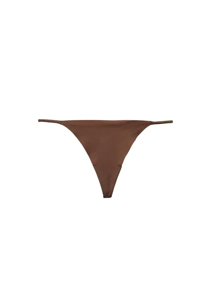 Fleur Du Mal Essentials Panties Le Stretch Micro VString Cocoa 8211 Women