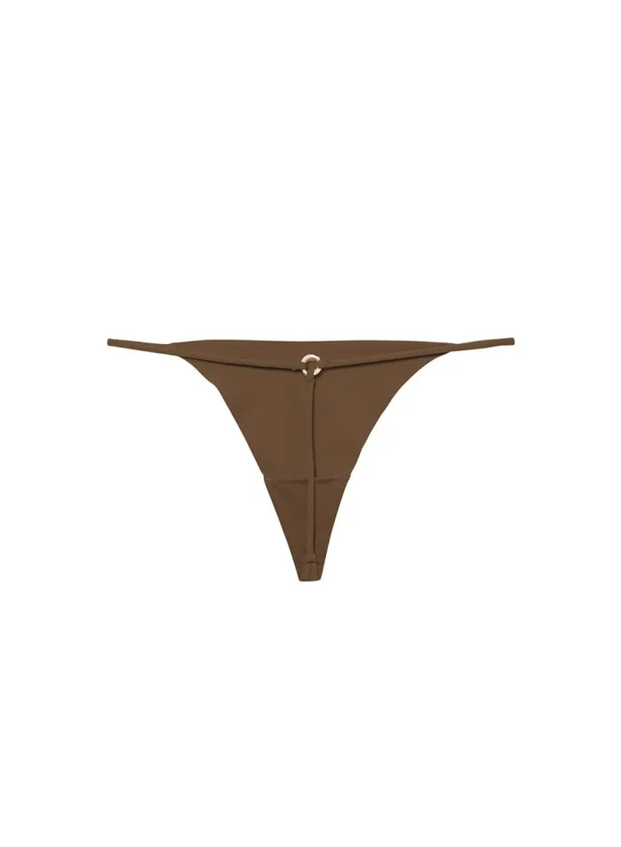 Fleur Du Mal Essentials Panties Le Stretch Micro VString Cocoa 8211 Women