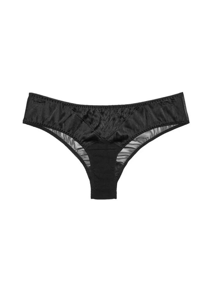 Fleur Du Mal Essentials Panties Top Stitch Bikini Black 8211 Women Fleur Du Mal Essentials Panties Top Stitch Bikini Black 8211 Women