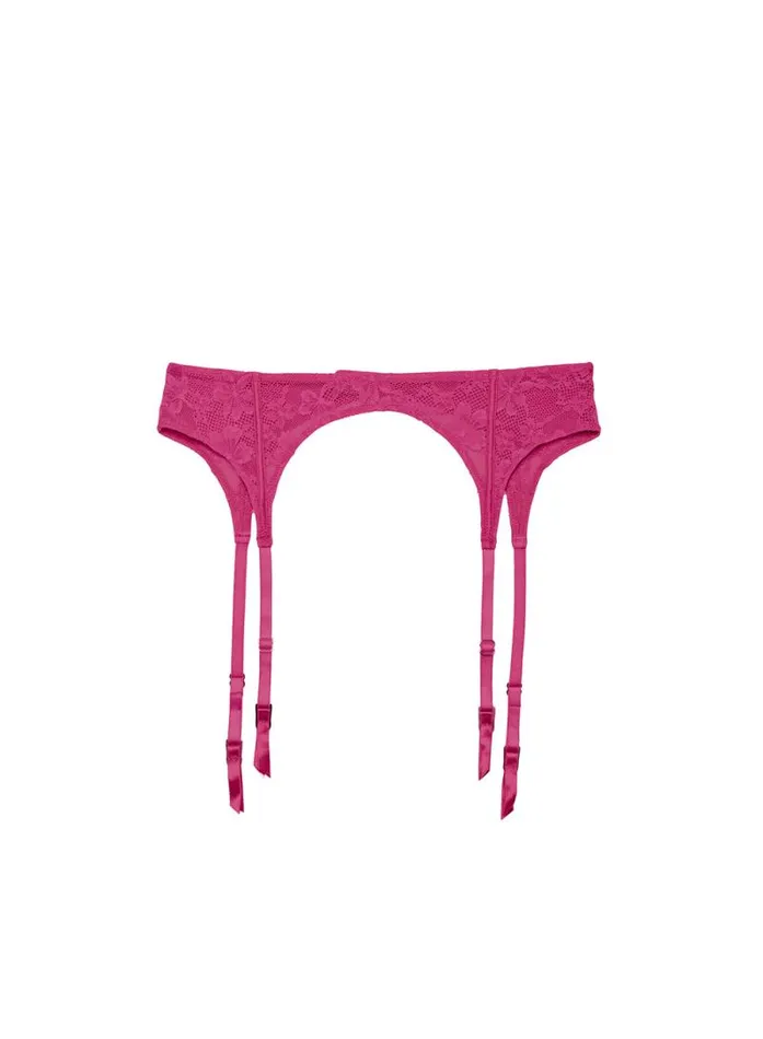 Fleur Du Mal Garters and Belts Le Stretch Lace Garter Belt Big Spender 8211 Women