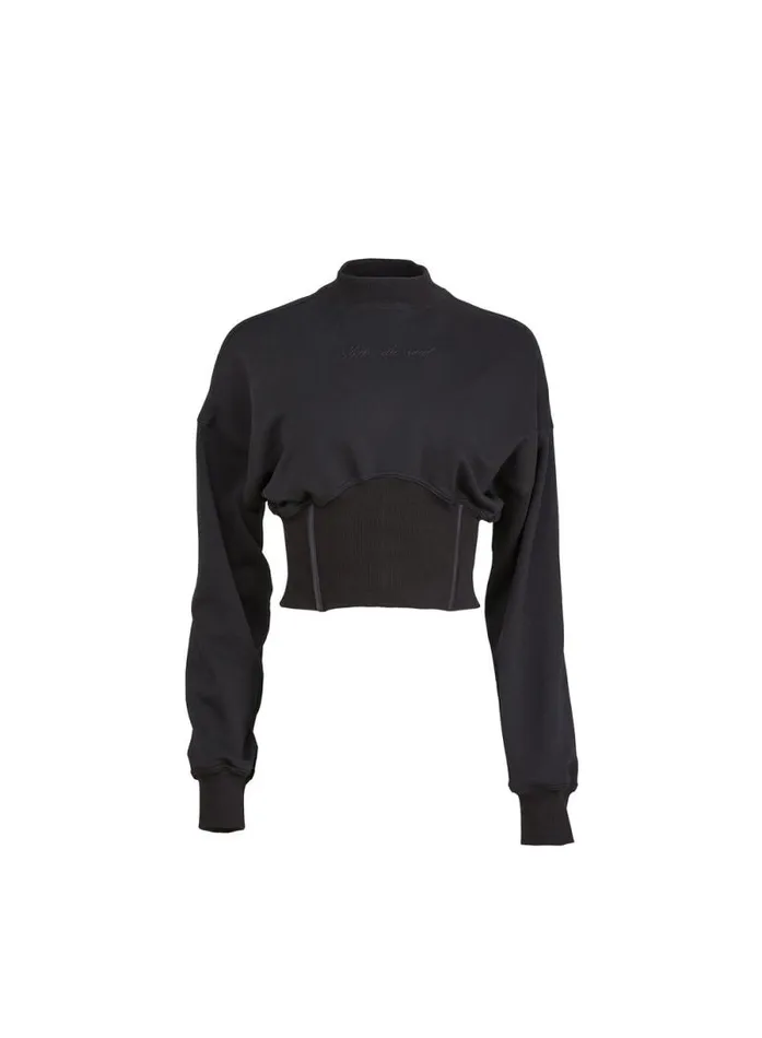 Fleur Du Mal Knitwear Corset Jumper Black 8211 Women Fleur Du Mal Knitwear Corset Jumper Black 8211 Women