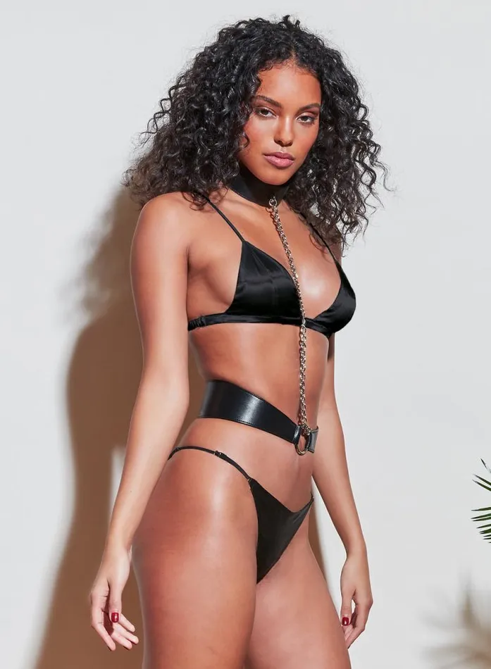 Fleur Du Mal Pleasure Harness With Rings Black 8211 Women