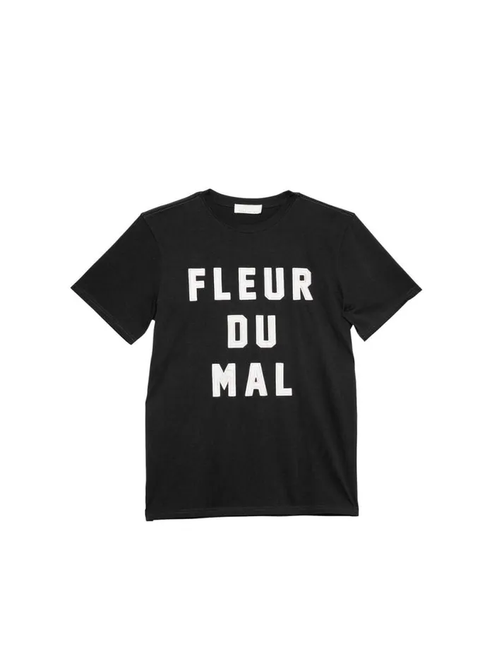 Fleur Du Mal Sleepwear Unisex Logo Tee Black 8211 Women Fleur Du Mal Sleepwear Unisex Logo Tee Black 8211 Women