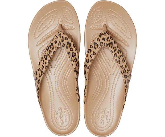 FlipFlops Kadee II Leopard Flip Leopard Gold 8211 Crocs Women