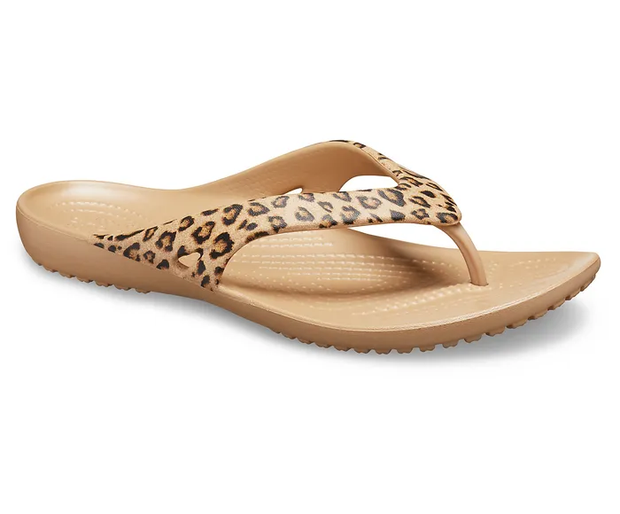 FlipFlops Kadee II Leopard Flip Leopard Gold 8211 Crocs Women