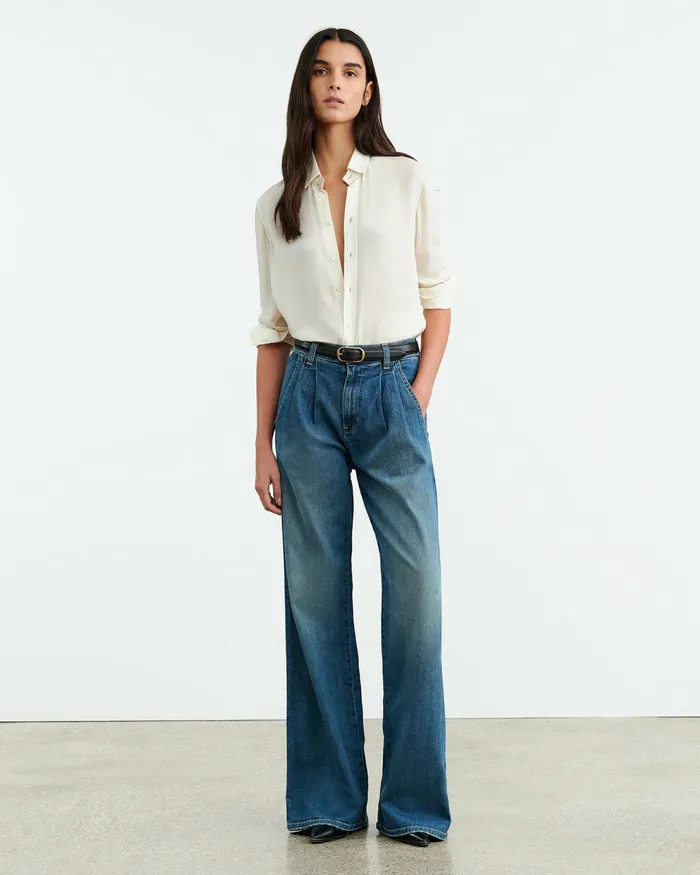 FLORA JEAN Classic Wash Women Nili Lotan Denim