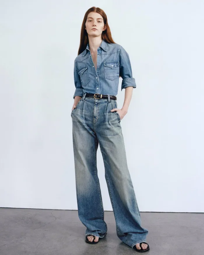 FLORA JEAN Classic Wash Women Nili Lotan Denim