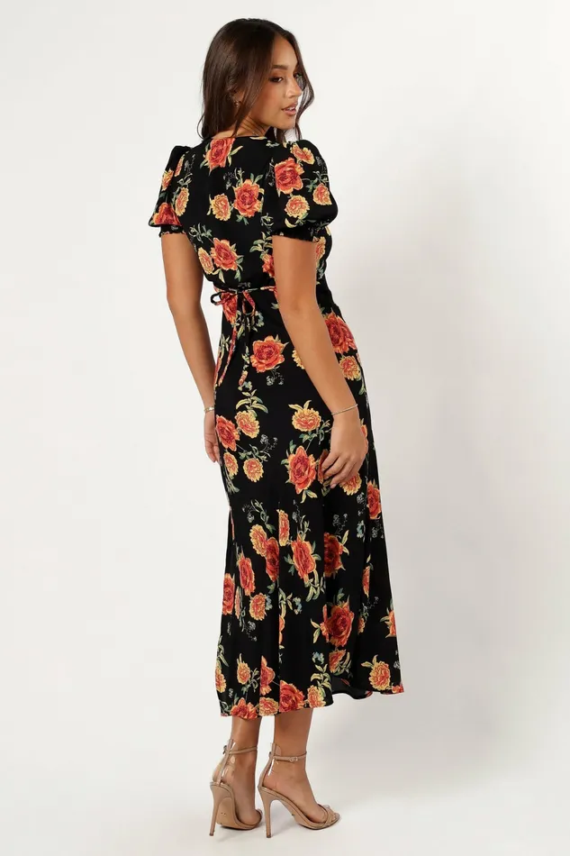 Floral Dresses Petal and Pup Women Christine Midi Dress Sunset Floral