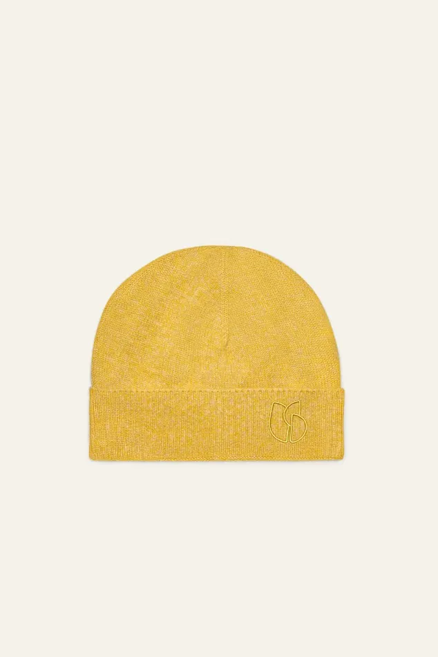 FoldedEdge Knit Cap Cobo Gray Women Baandsh Scarves and Beanies