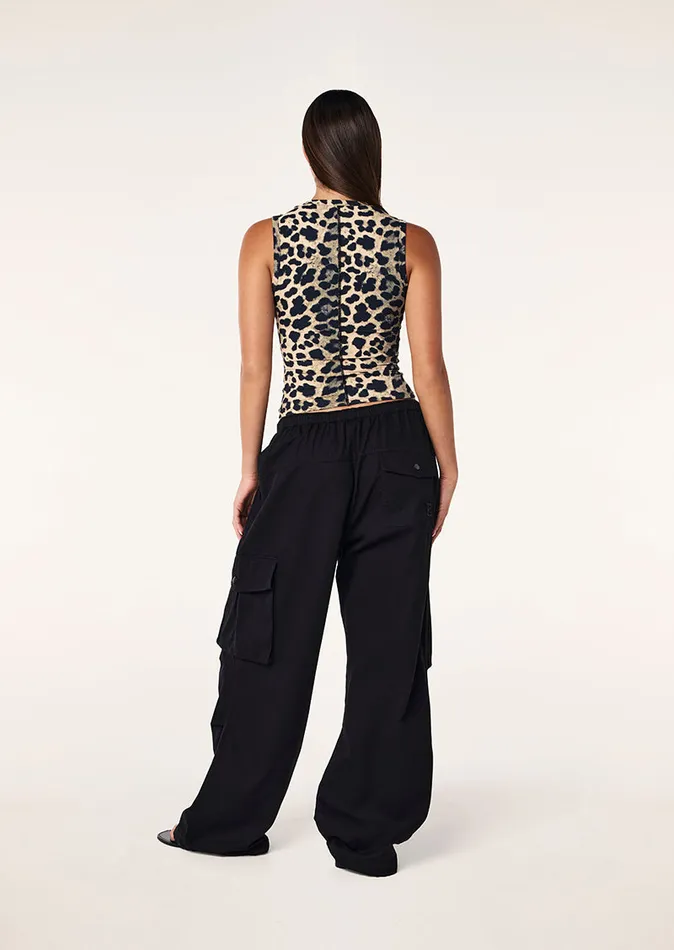 FOUNDATION MUSCLE TANK IN LEOPARD Bodyluxe PE Nation Women