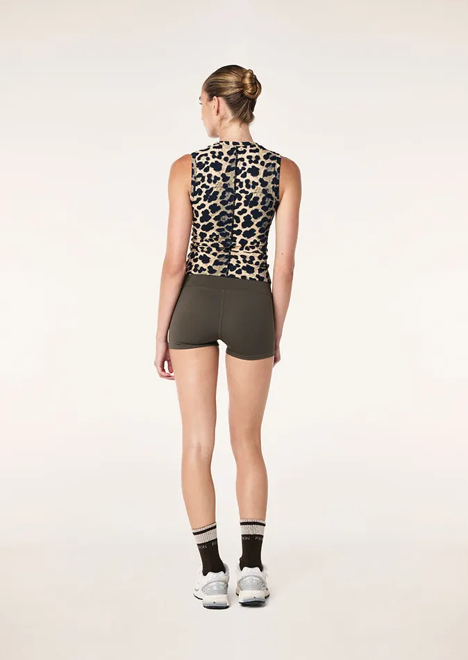 FOUNDATION MUSCLE TANK IN LEOPARD Bodyluxe PE Nation Women
