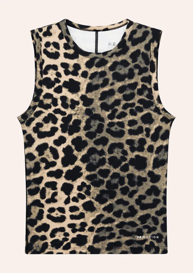 FOUNDATION MUSCLE TANK IN LEOPARD Bodyluxe PE Nation Women