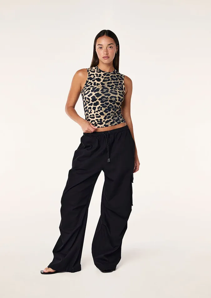 FOUNDATION MUSCLE TANK IN LEOPARD Bodyluxe PE Nation Women