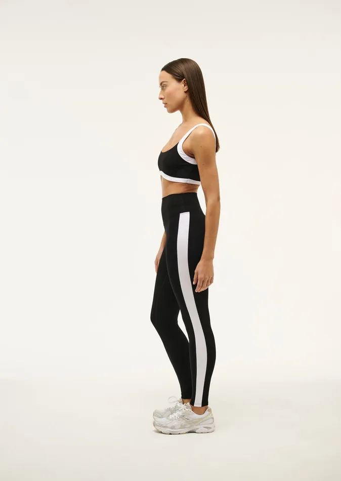 FREE PLAY 2 FULL LENGTH LEGGING IN BLACK and OPTIC WHITE StudioSoft PE Nation Women