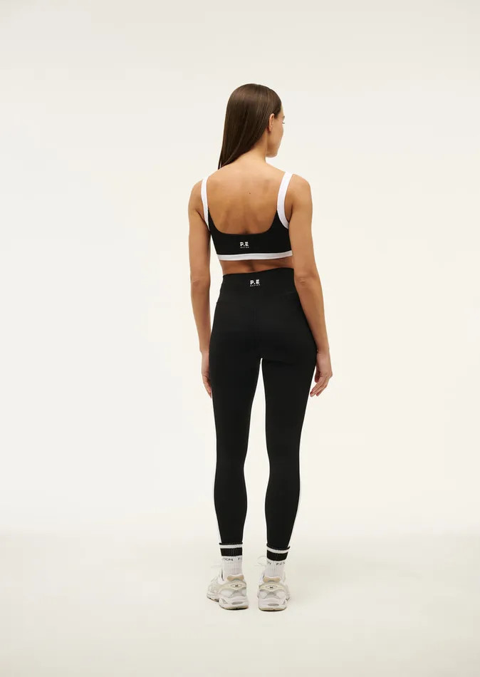 FREE PLAY 2 FULL LENGTH LEGGING IN BLACK and OPTIC WHITE StudioSoft PE Nation Women