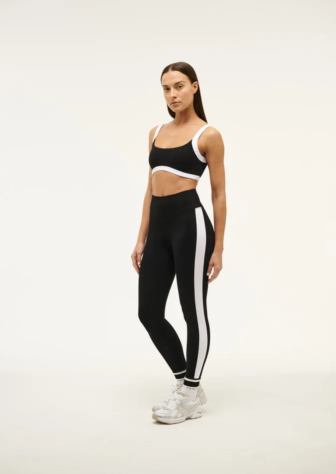 FREE PLAY 2 FULL LENGTH LEGGING IN BLACK and OPTIC WHITE StudioSoft PE Nation Women
