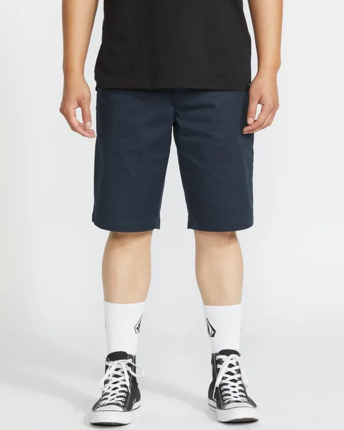Frickin Modern Stretch Shorts 8211 Dark Navy Mens Volcom Shorts