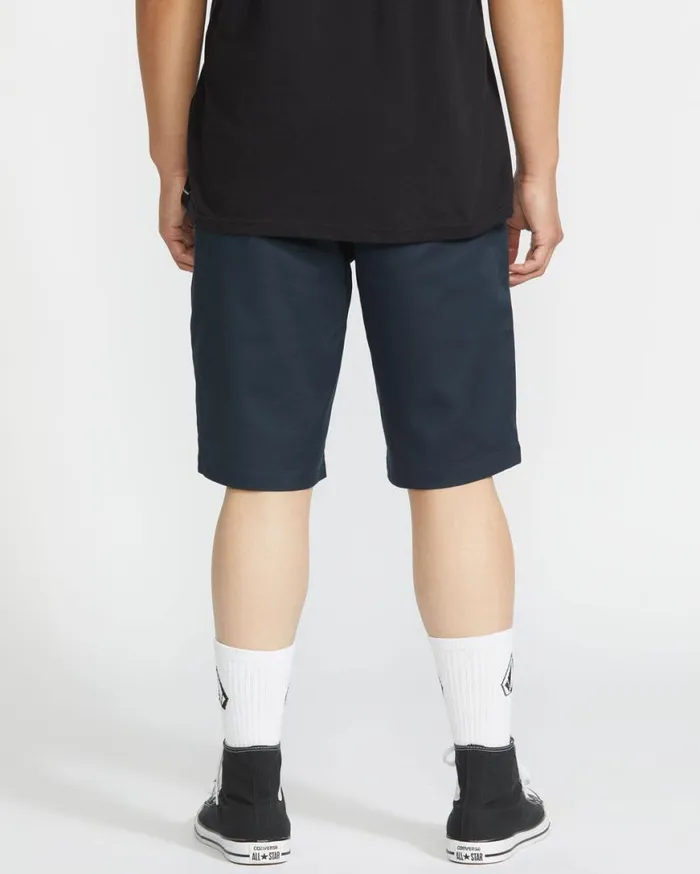 Frickin Modern Stretch Shorts 8211 Dark Navy Mens Volcom Shorts