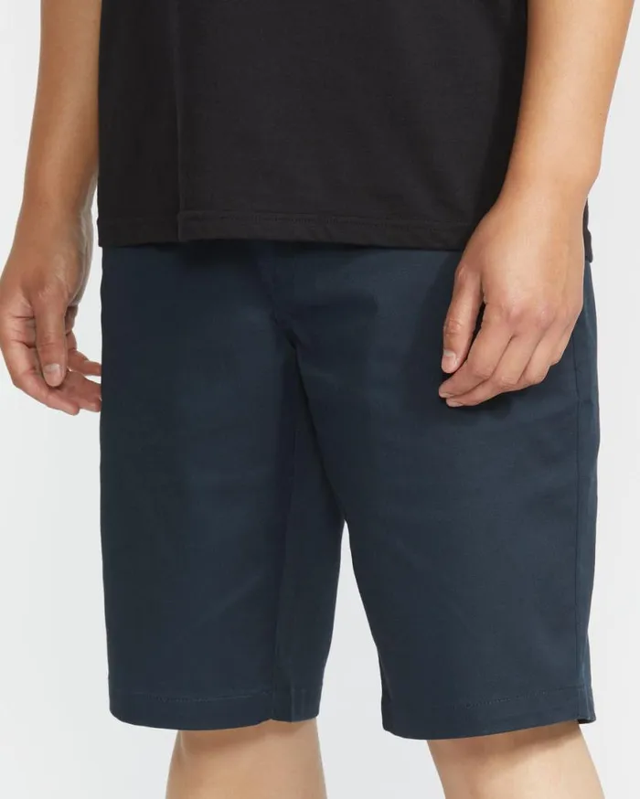 Frickin Modern Stretch Shorts 8211 Dark Navy Mens Volcom Shorts