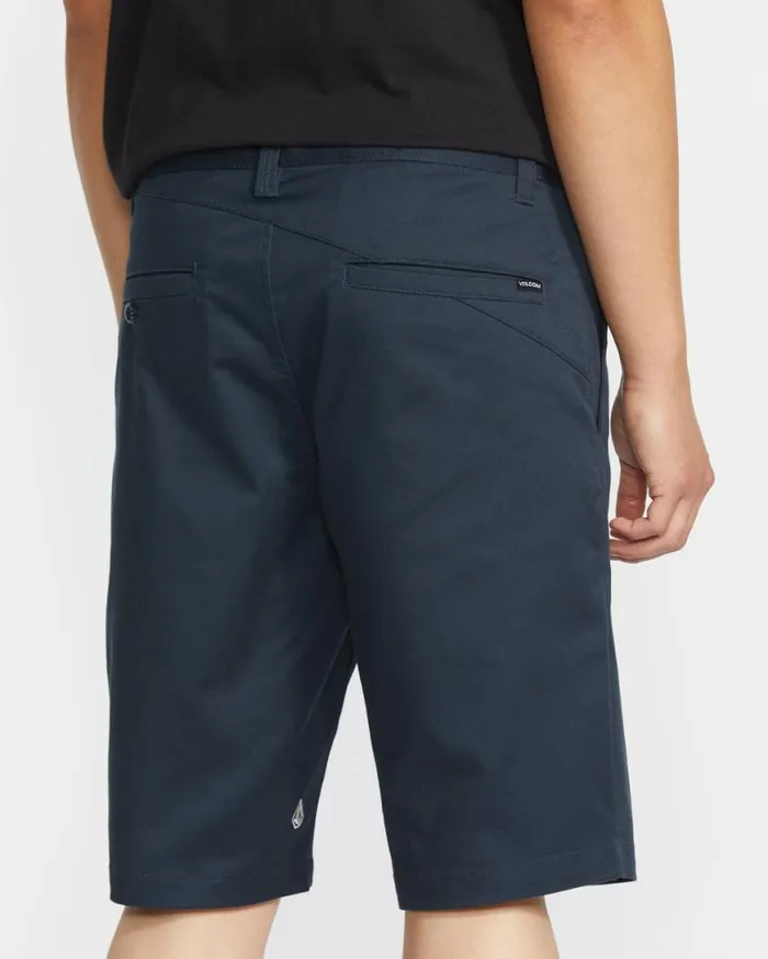 Frickin Modern Stretch Shorts 8211 Dark Navy Mens Volcom Shorts