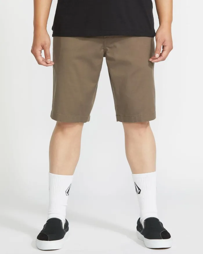 Frickin Modern Stretch Shorts 8211 Mushroom Mens Volcom Shorts