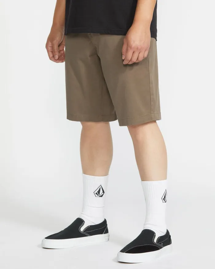 Frickin Modern Stretch Shorts 8211 Mushroom Mens Volcom Shorts