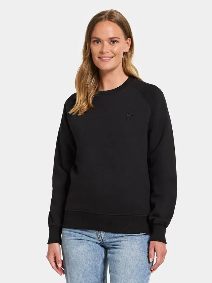 Fyn Women039s Sweater Black Women Didriksons Hoodies and Sweatshirts