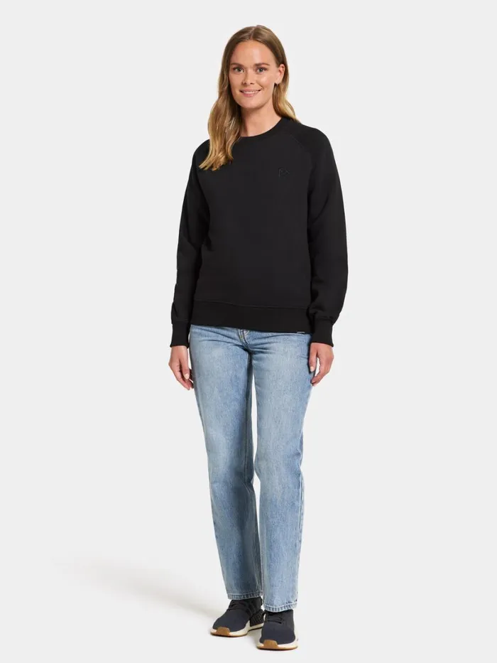 Fyn Women039s Sweater Black Women Didriksons Hoodies and Sweatshirts