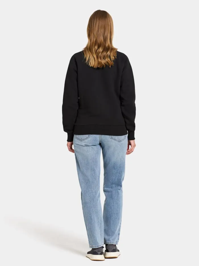 Fyn Women039s Sweater Black Women Didriksons Hoodies and Sweatshirts