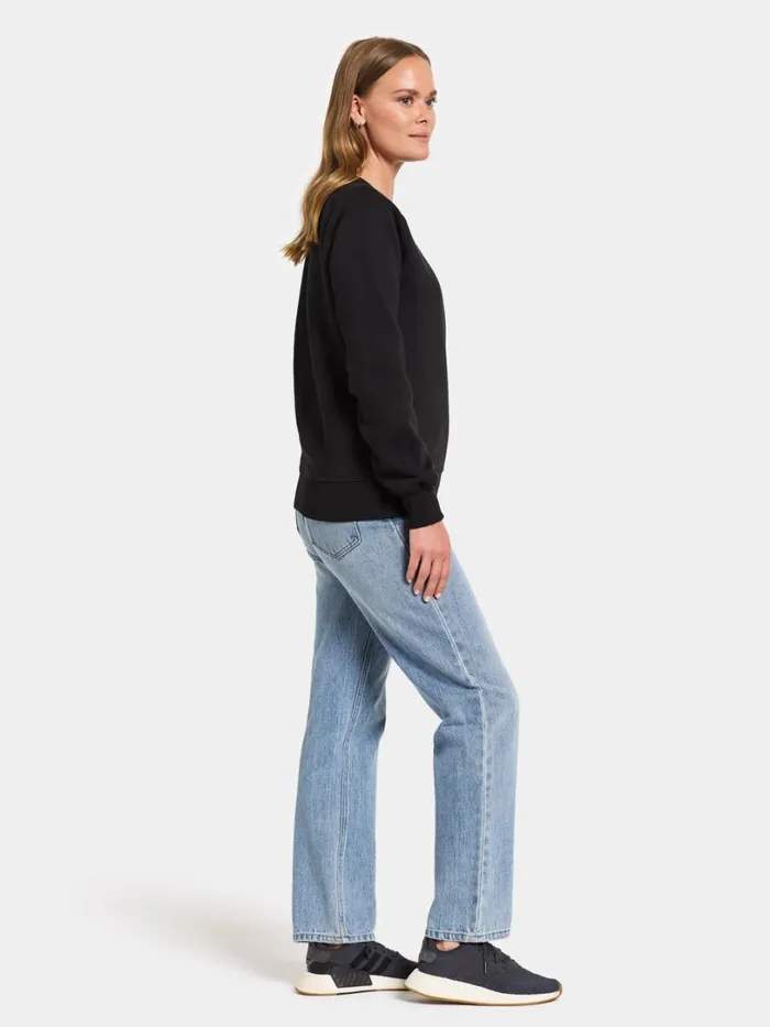 Fyn Women039s Sweater Black Women Didriksons Hoodies and Sweatshirts