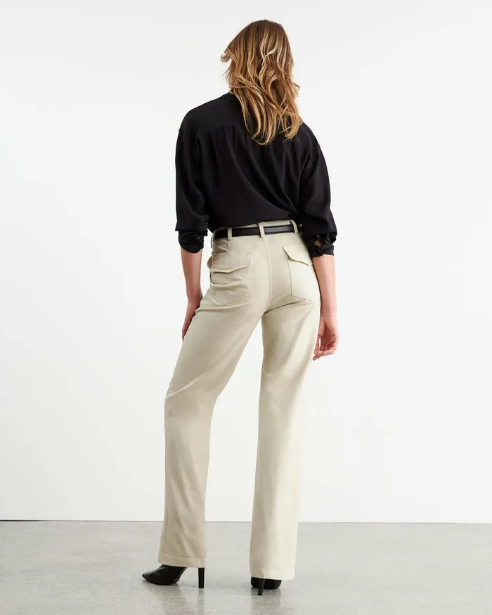 GABY PANT Bone Women Nili Lotan Pants and Shorts