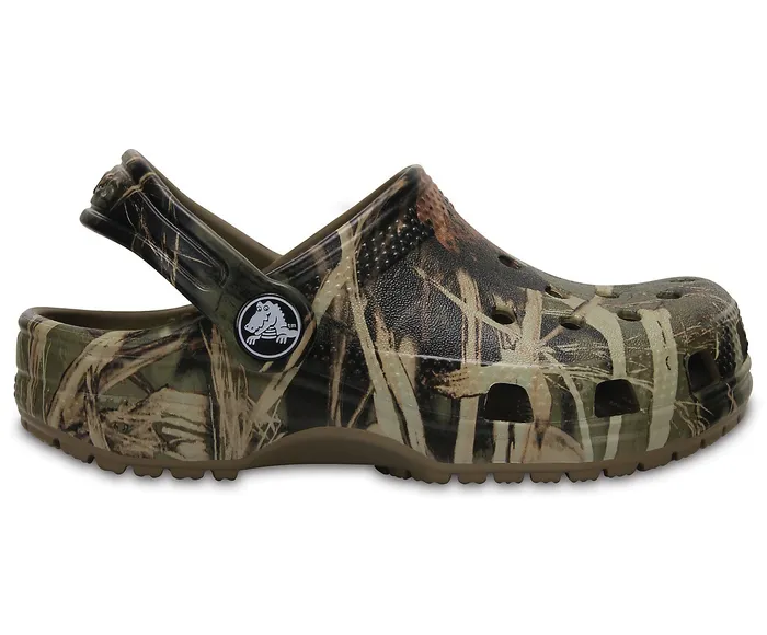GirlsBoys Crocs Kids Classic Realtree Clog Khaki Clogs