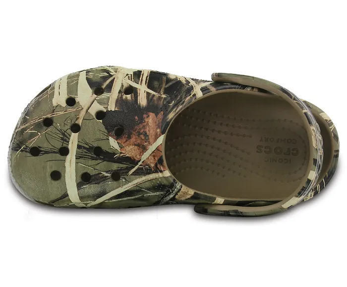 GirlsBoys Crocs Kids Classic Realtree Clog Khaki Clogs