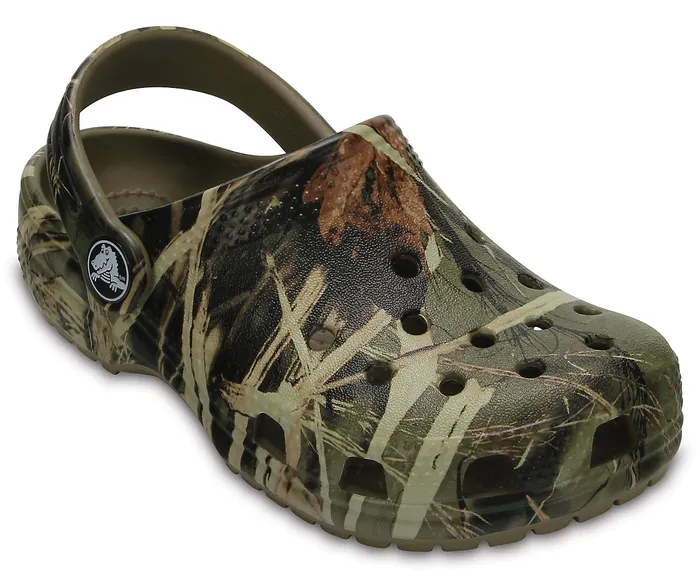 GirlsBoys Crocs Kids Classic Realtree Clog Khaki Clogs