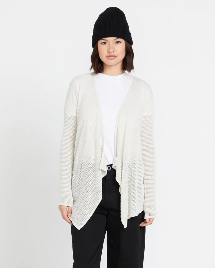 Go Go Wrap Cardigan 8211 Oatmeal Womens Volcom Sweaters and Cardigans