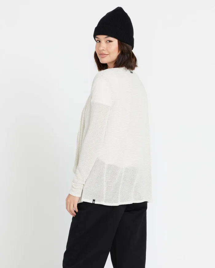 Go Go Wrap Cardigan 8211 Oatmeal Womens Volcom Sweaters and Cardigans