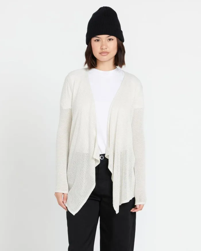 Go Go Wrap Cardigan 8211 Oatmeal Womens Volcom Sweaters and Cardigans