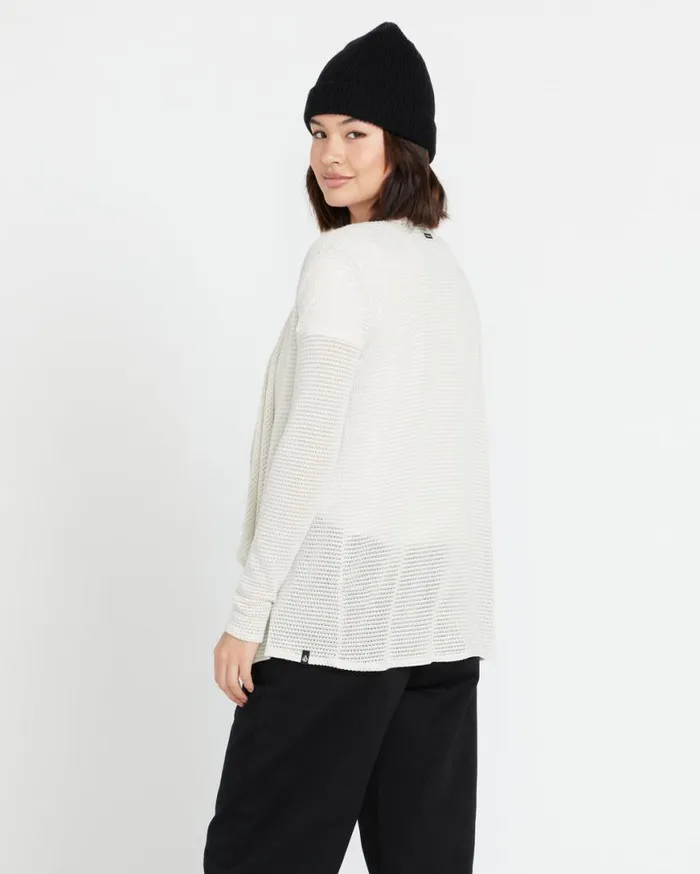 Go Go Wrap Cardigan 8211 Oatmeal Womens Volcom Sweaters and Cardigans