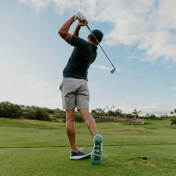 Golf Men Olukai Mkena Waterproof Golf Shoes 8211 Mood Indigo